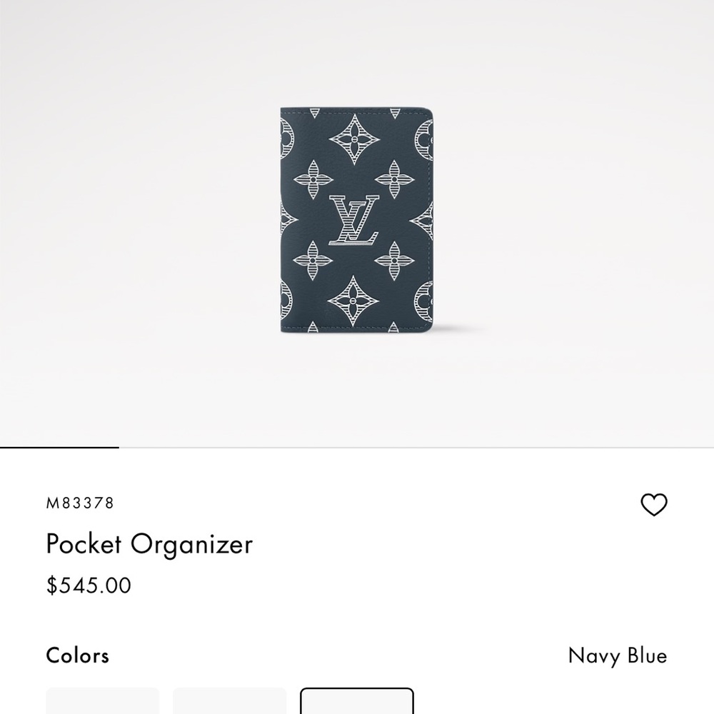Louis Vuitton Navy Blue Pocket Organizer